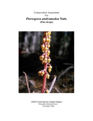 Conservation Assessment for Pterospora Andromedea Nutt