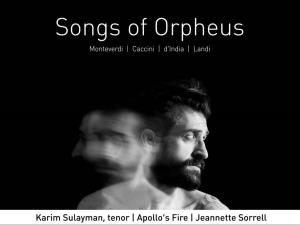 Songs of Orpheus - I Love You to Hell and Back by Karim Sulayman