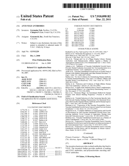 (12) United States Patent (10) Patent No.: US 7,910,098 B2 Fuh Et Al