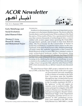 ACOR Newsletter Vol. 11.1