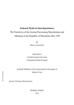 National Myths in Interdependence