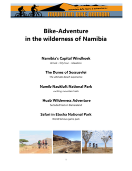 Bike-Adventure in the Wilderness of Namibia