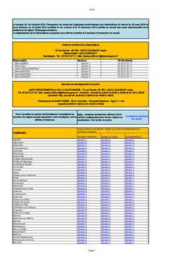 Liste Des Communes Rattachées À La Section Territorialement Compétente