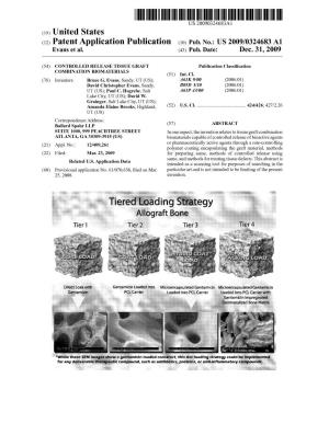 (12) Patent Application Publication (10) Pub. No.: US 2009/0324683 A1 Evans Et Al