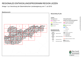 REGIONALES ENTWICKLUNGSPROGRAMM REGION LIEZEN Anlage 1 Zur Verordnung Der Steiermärkischen Landesregierung Vom 7