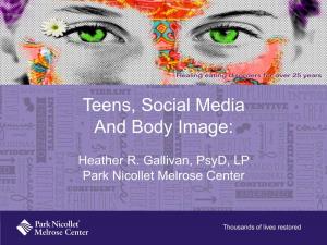 Teens, Social Media and Body Image