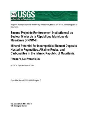 Mineral Potential for Incompatible Element Deposits Hosted In
