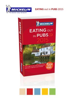 EATING out in PUBS 2015