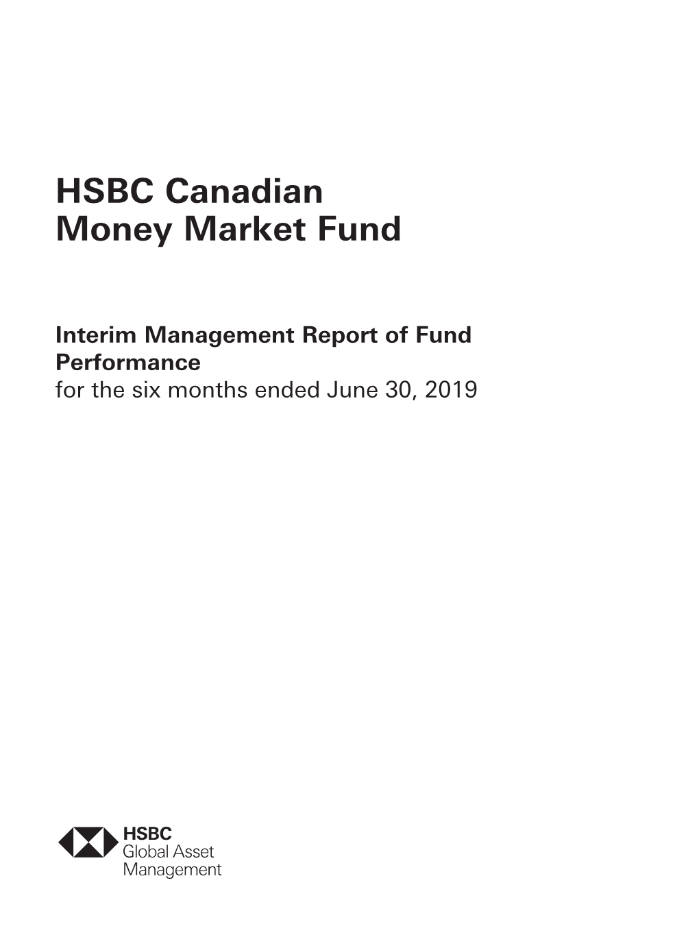 HSBC Canadian Money Market Fund