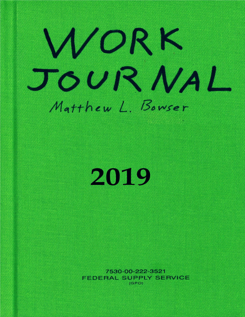Work Journal 2019