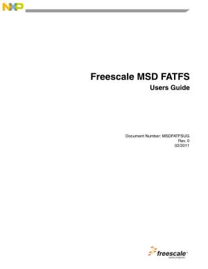 MSD FATFS Users Guide