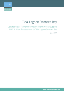 TLSB Updated Water Framework Directive Information to Support