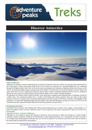Discover Antarctica