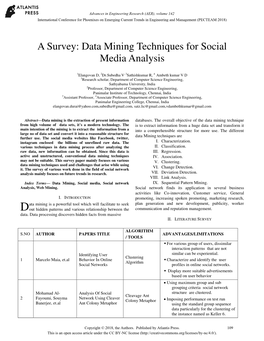 Data Mining Techniques for Social Media Analysis