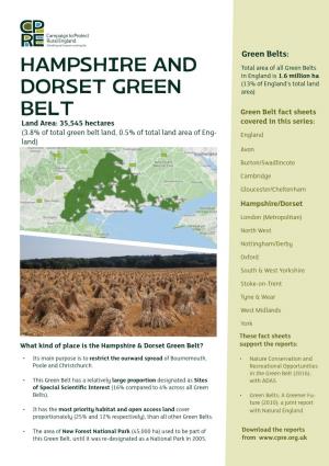 Hampshire and Dorset Green Belt