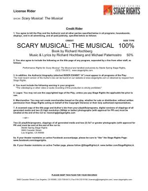 Scary Musical: the Musical