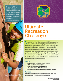 Ultimate Recreation Challenge