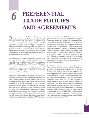 6 Preferential Trade Policies and Agreements