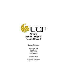 FXUAV Senior Design II Report Group 7