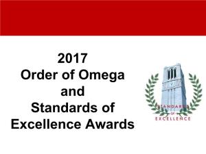 2017 Order of Omega and Standards of Excellence Awards Adam Culley the BEST of US