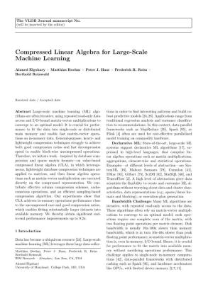 Compressed Linear Algebra for Large-Scale Machine Learning