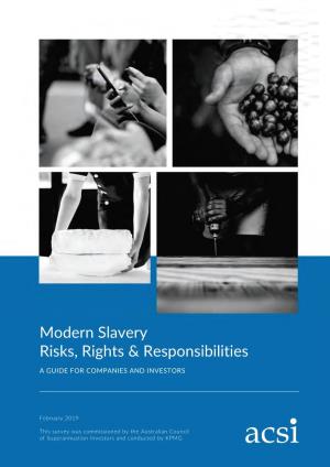 Modern Slavery: Risks, Rights & Responsibilities