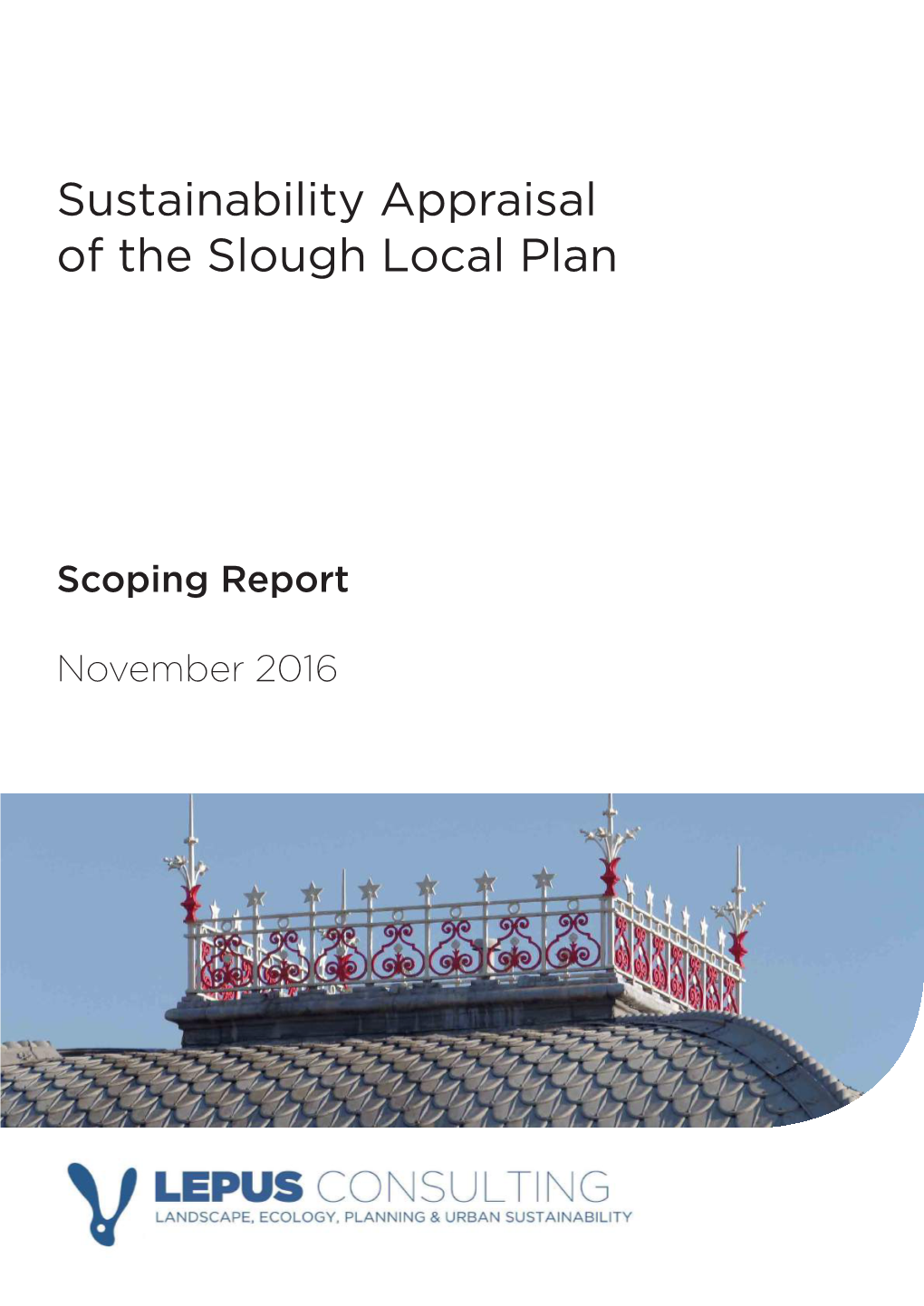 Sustainability Appraisal of the Slough Local Plan