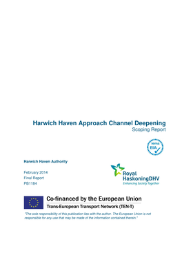Channel Deepening Scoping Report
