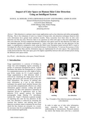 Impact of Color Space on Human Skin Color Detection Using an Intelligent System