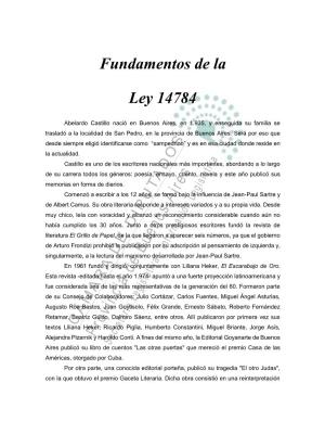 Fundamentos De La Ley 14784