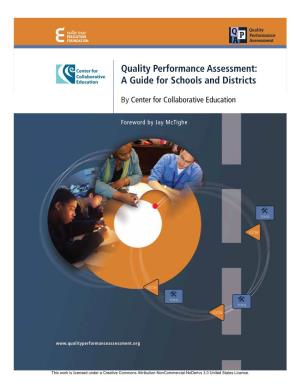 Quality Performance Assessment: a Guide for Schools and Districts |