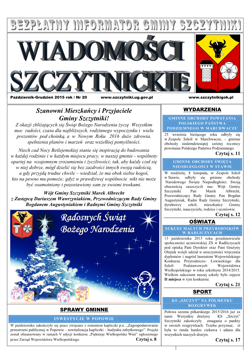 Wiadomości Szczytnickie Nr 20/2015