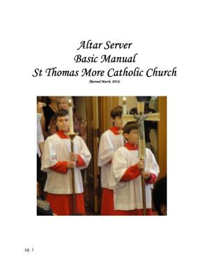 Altar Server Manual Pages 1-12