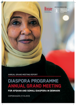 Diaspora Programme Annual Grand Meeting for Afghan and Somali Diaspora in Denmark