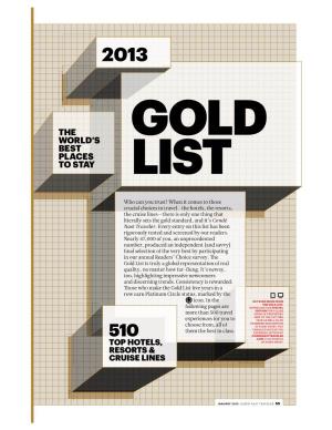 0113-Tr-Glja01 Gold List 2013