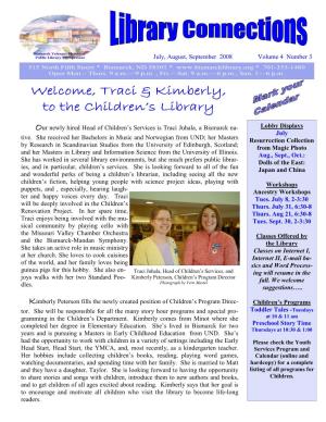 Traci & Kimberly, to the Children's Library To