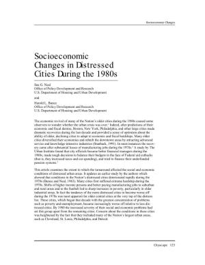 Socioeconomic Changes in Distressed Cities During the 1980S