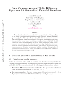 New Congruences and Finite Difference Equations For