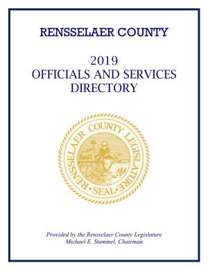 2019 Officials and Services Directory