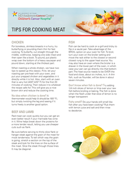 Tips for Cooking Meat