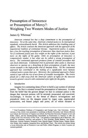 Weighing Two Western Modes of Justice