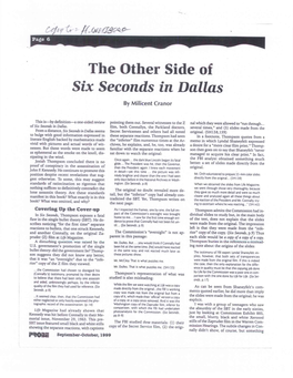 The Other Side of Six Seconds in Dallas