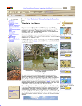 Floods in the Basin Principles of Hydrology Hydrology of Southern