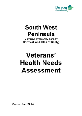 Veterans' Health Needs Assessment