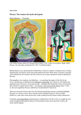 Picasso: the Women, the Myth, the Legend