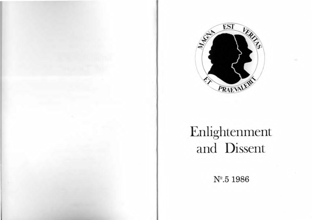 Enlightenment and Disse11t