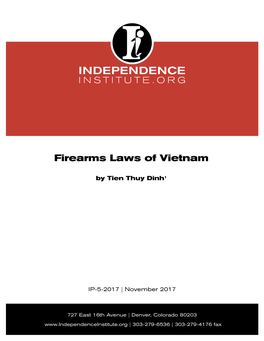 Firearms Laws of Vietnam