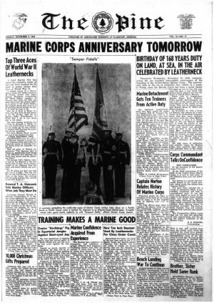 Marine Corps Anniversary Tomorrow