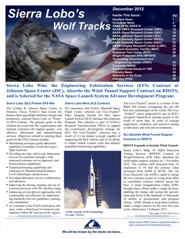 December 2012 Newsletter