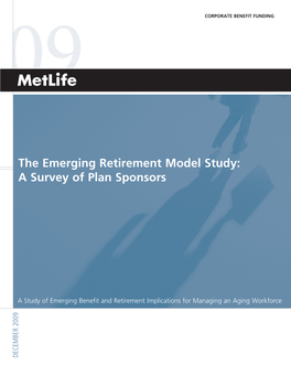 The Emerging Retirement Model Study: a Survey of Plan Sponsors
